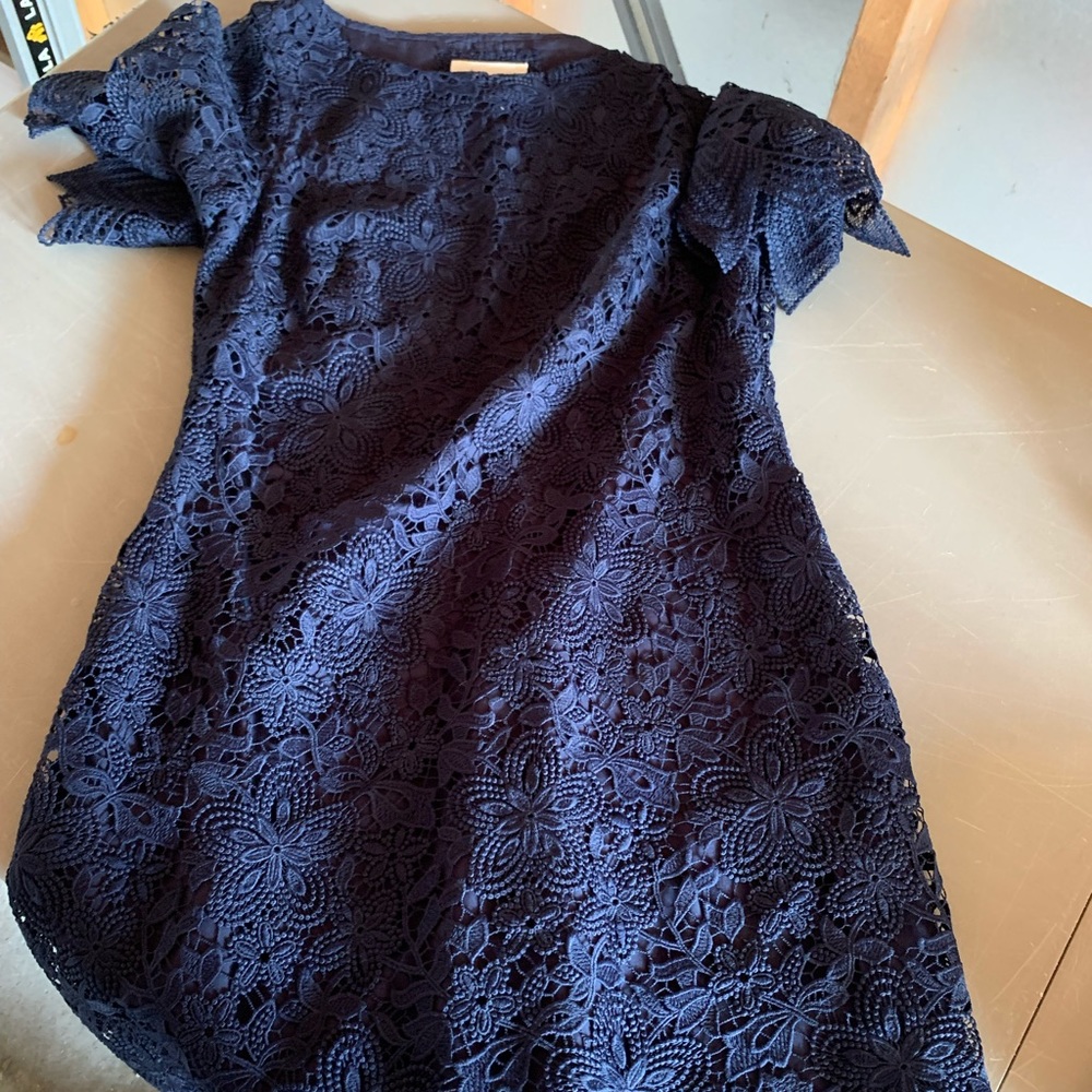 Navy Anthropology Dress